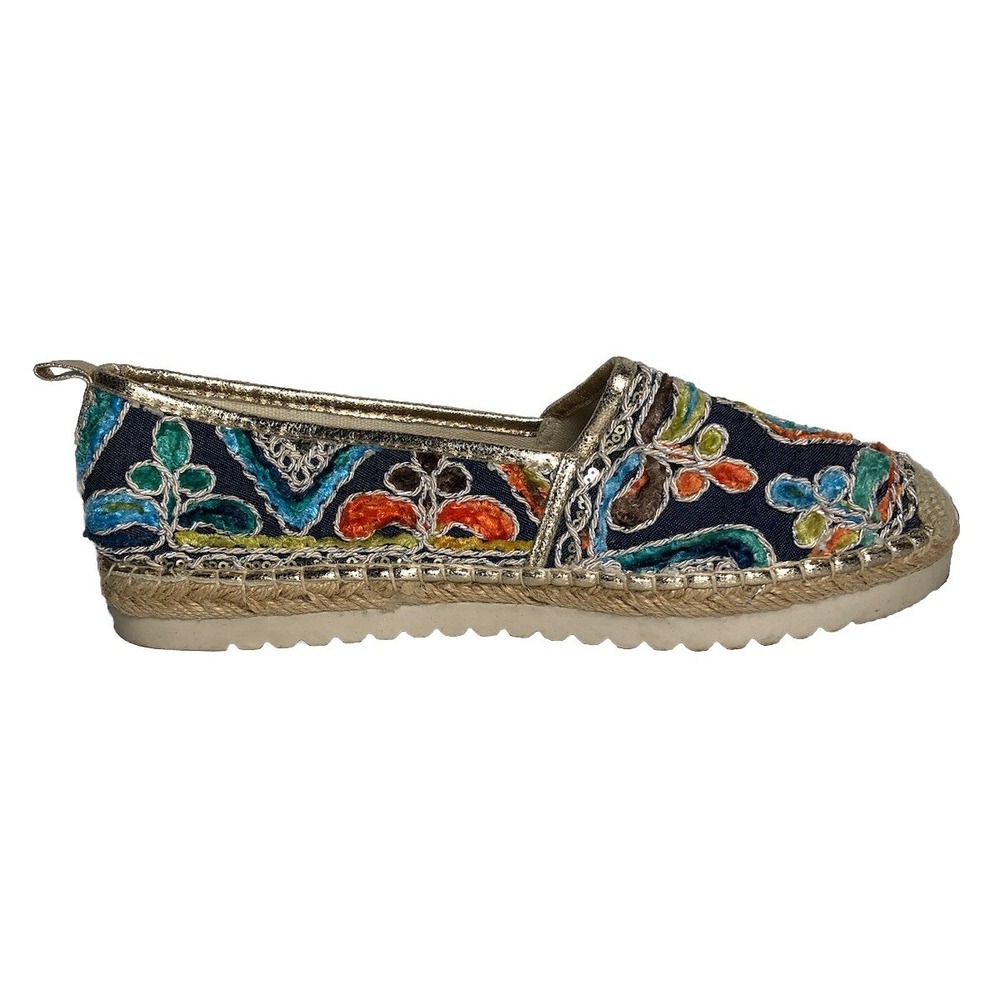 Patrizia by Spring Step Espadrille Embroidered Floral Slip On Loafer Shoes - Picture 3 of 16